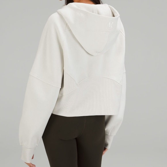 NWT Lululemon Scuba Oversized Half-Zip Hoodie Bone Size XS/S - Picture 9 of 11